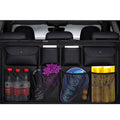 SOGA High Quality Leather Car Rear Back Seat Storage Bag Organizer Interior Accessories Black