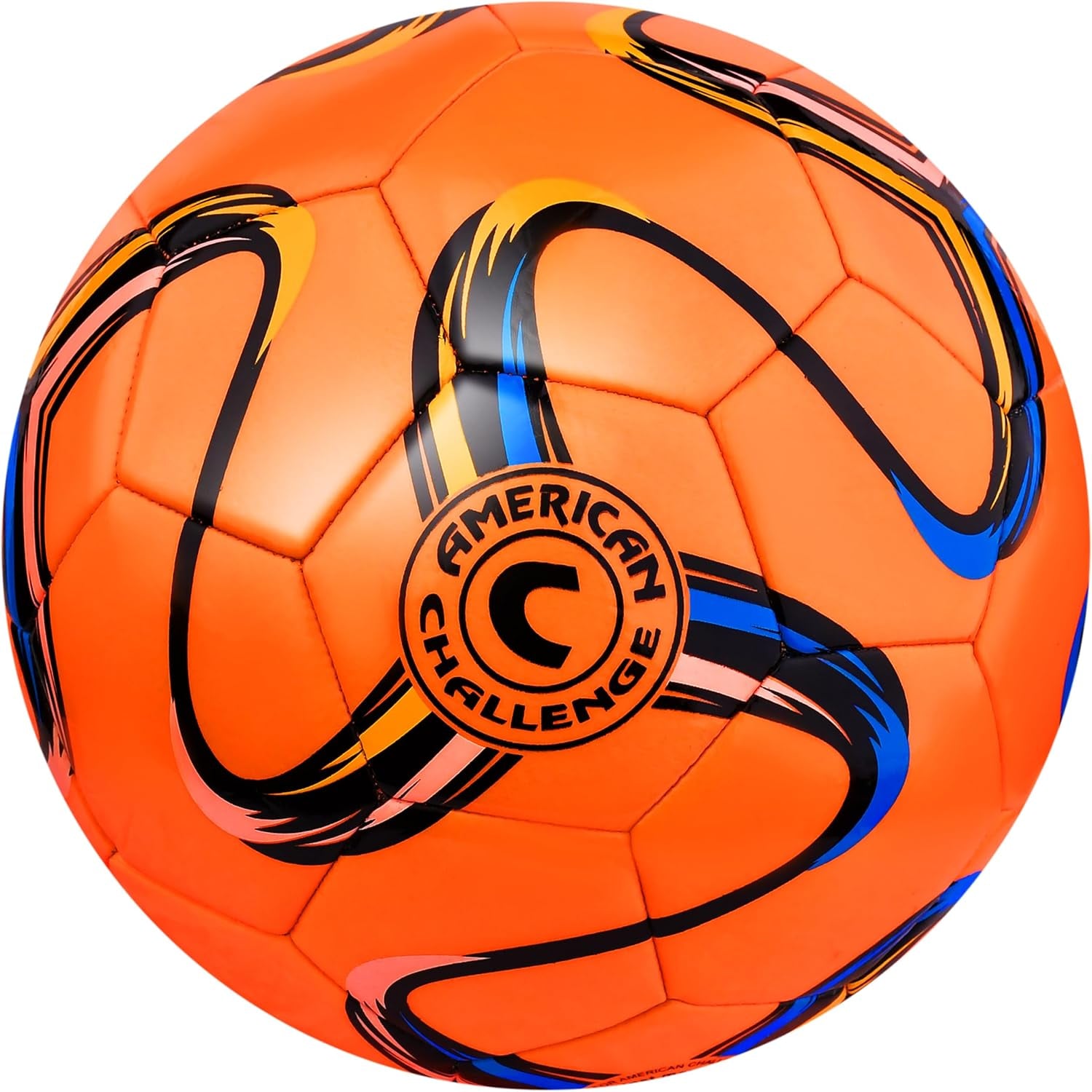 American Challenge Brasilia Soccer Ball - Premium Professional Training Ball for Grass Fields - Durable TPU, Perfect for Outdoor Practice & Match Play - Available in Sizes 2, 3, 4 & 5