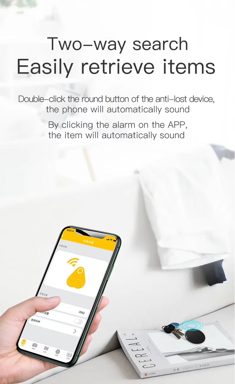3Pcs Mini GPS Tracker Anti-Lost, GPS Tracker Strong Car Tracking Anti-Lost Mini Worldwide Smart Key Finder Locator