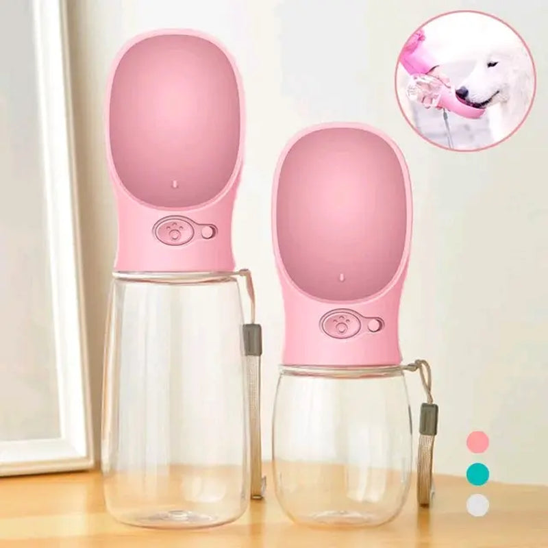 Portable Pet Water Bottle and Bowl Dispenser for Dogs and Cats - Ideal for Travel and Outdoor Use