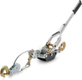 NEIKO 02256A Come along Winch, 5-Ton (10,000 Lbs) Pulling Capacity, 10Ft, 3 Hook, Heavy Duty Power Cable Come along Tool with Dual Gears, Hand Winch Cable, Automotive Hoist Winch Puller, Recovery Gear