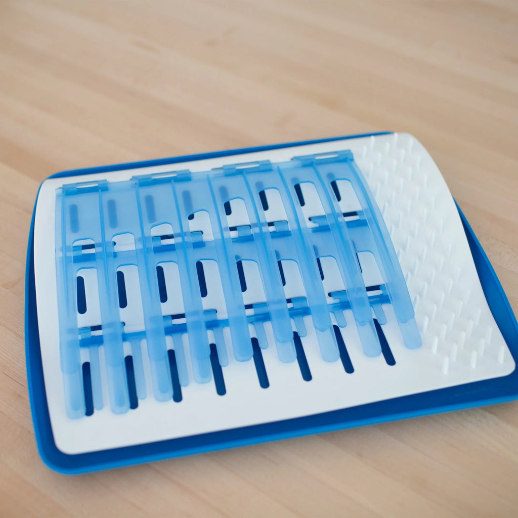 Dr. Brown'S Folding Baby Bottle Drying Rack for Easy Storage, Dry Baby Essentials, BPA Free, Blue