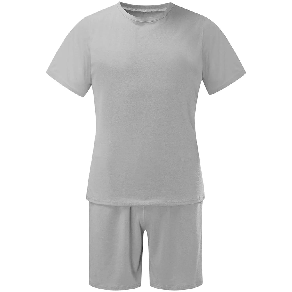 Conjunto De Camiseta Y Shorts De Manga Corta Para Hombre, Ropa Deportiva Casual Con Cuello Redondo Y Músculos, Conjunto Deportivo De 2 Piezas, Atuendos De Verano
