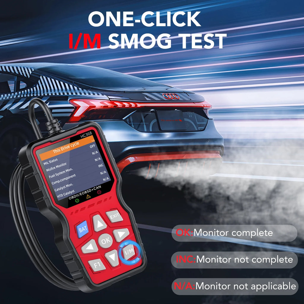 OBD2 Scanner Diagnostic Tool, Check Engine Code Reader & Car Scanner, Mode 6 Mode 8 & I/M Readiness for Smog Check, Battery Test & EPB/SAS Reset, Auto Diagnostic Scan Tool for All OBDII Cars 1996+