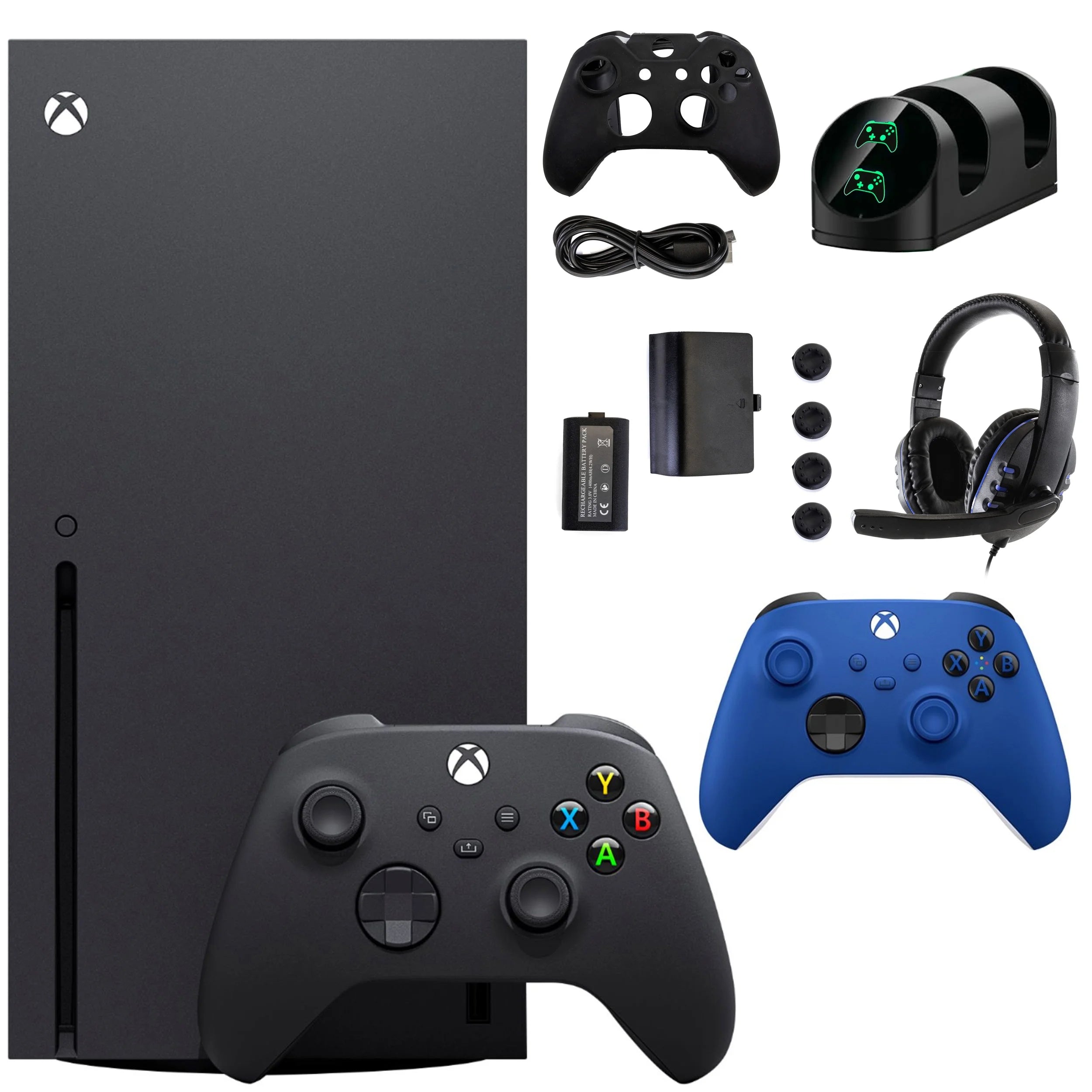Microsoft  Series X 1TB Console with Extra Blue Controller Accessories Kit