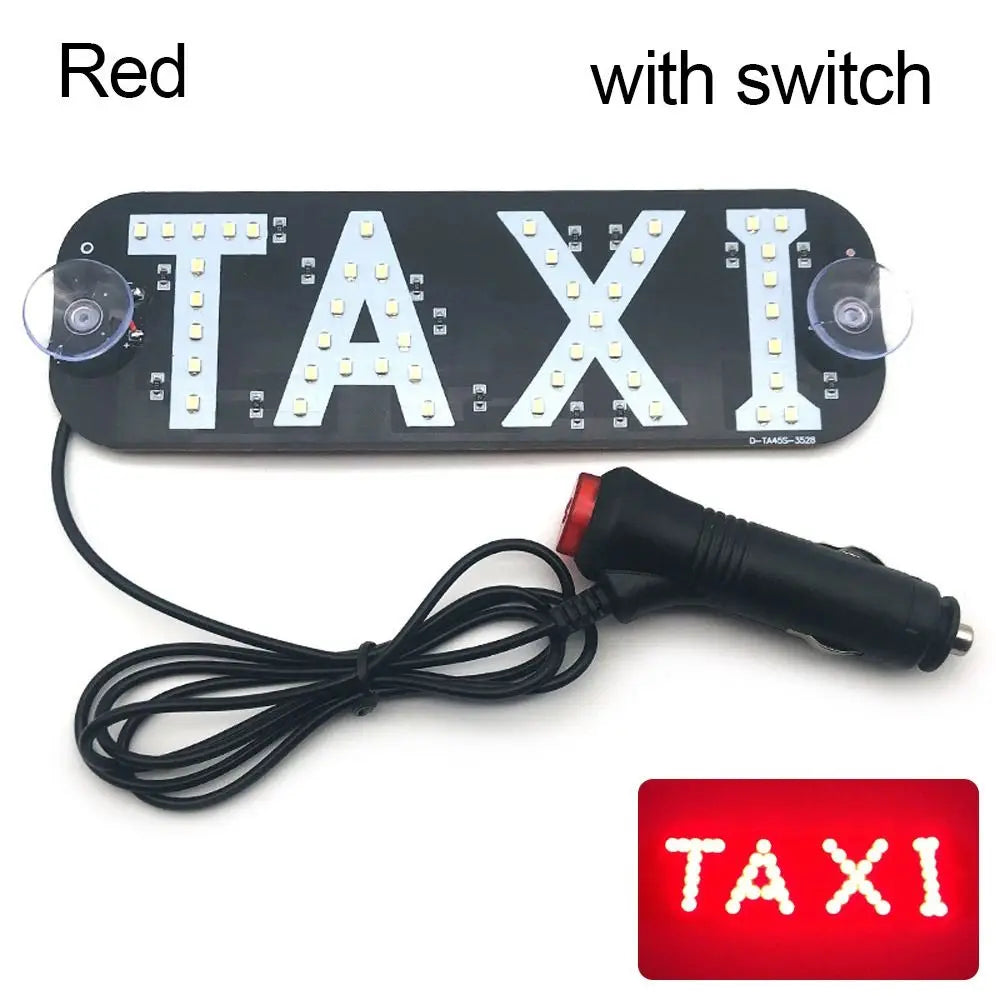 LED Taxi Light With/Without Switch 45SMD 2835 Car Signal Lamp Cab Indicator Light Panel Signal Beacon Windscreen Car Accessory