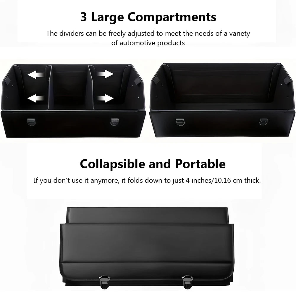 Large Capacity Waterproof Car Trunk Organizer - Folding Auto Multi-Use Storage Box for Ultimate Car Accessories Organization