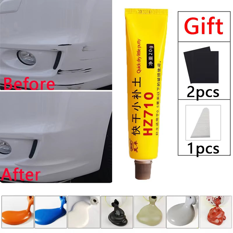 Automotive Refinishing Coating and Scratch Repair Putty Filler Set for Quick Drying and Smooth Car Body Restoration