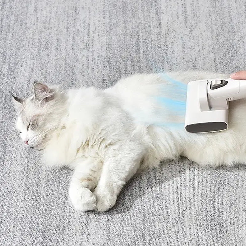 Bunfly Pet Grooming Vacuum Kit for Shedding Hair - Quiet and Efficient Grooming Tools for Cats and Dogs