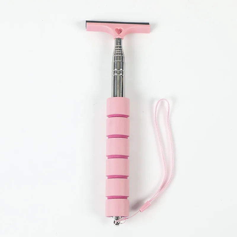 Telescopic Car Rearview Mirror Wiper and Auto Glass Cleaning Tool with Scraper and Handle