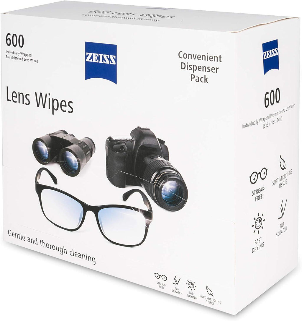 Lens Cleaning Wipes, Pre-Moistened, 600 Count