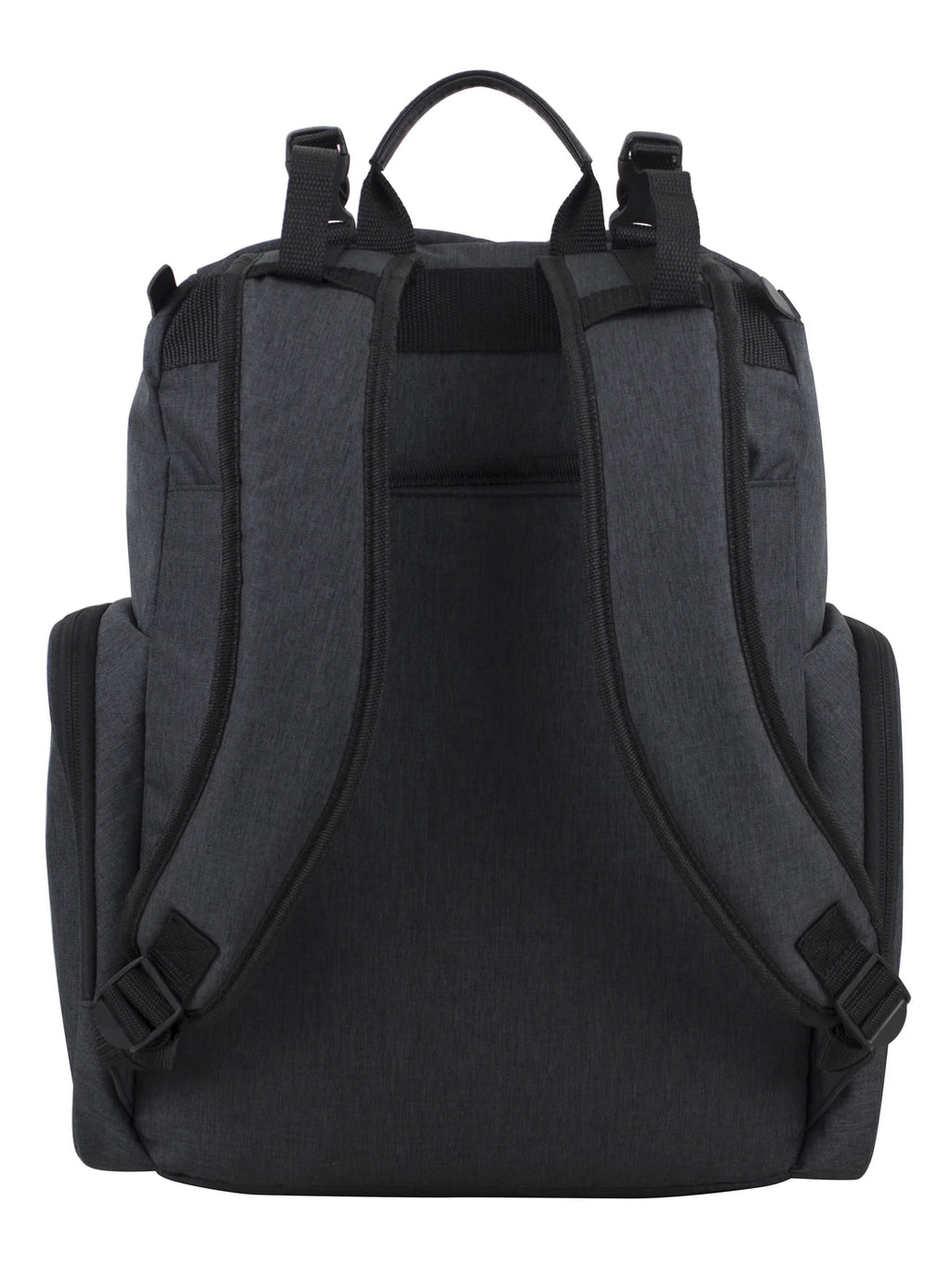 Eastsport Wooster St. Diaper Backpack, Large Capacity, Dark Grey with Changing Pad, Stroller Straps, and Insulated Pockets