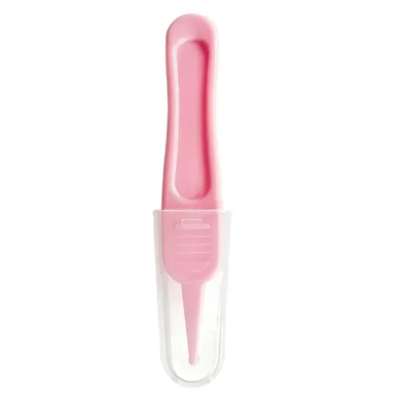 Baby Plastic Tweezers Nose Cleaner Tool Toddler Nasal Cavity Care Supplies Baby Essentials Kids Safety Tweezers Cleaning Forceps