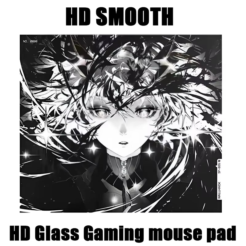 SORA Glass Gaming Mouse Pad - Smooth Frosted Surface for Ultimate Precision - Customizable Desk Mat for FPS and Office Use