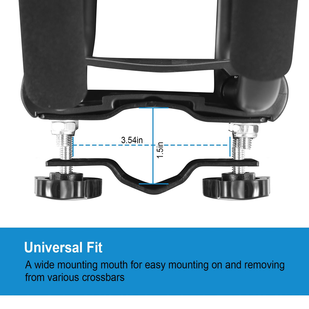 1 Pair Universal J-Bar Kayak Carrier 220LBS Load Heavy Duty Canoe Car Top Mount Carrier Roof Rack with 2Pcs Tie down Straps