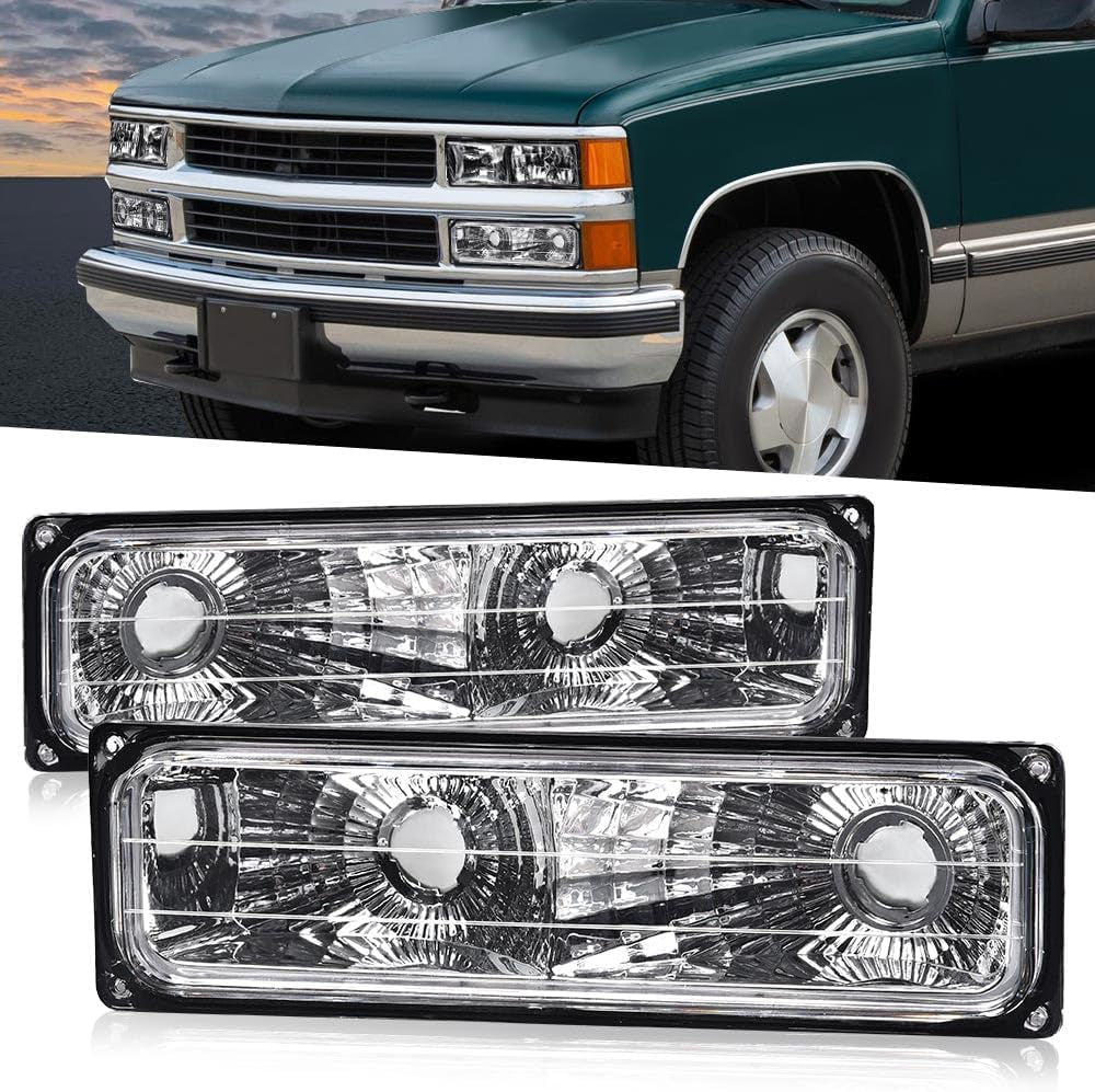 Headlight and Corner Lamp Set for 1994-1998 Chevy C/K 1500, 2500, 3500, Tahoe