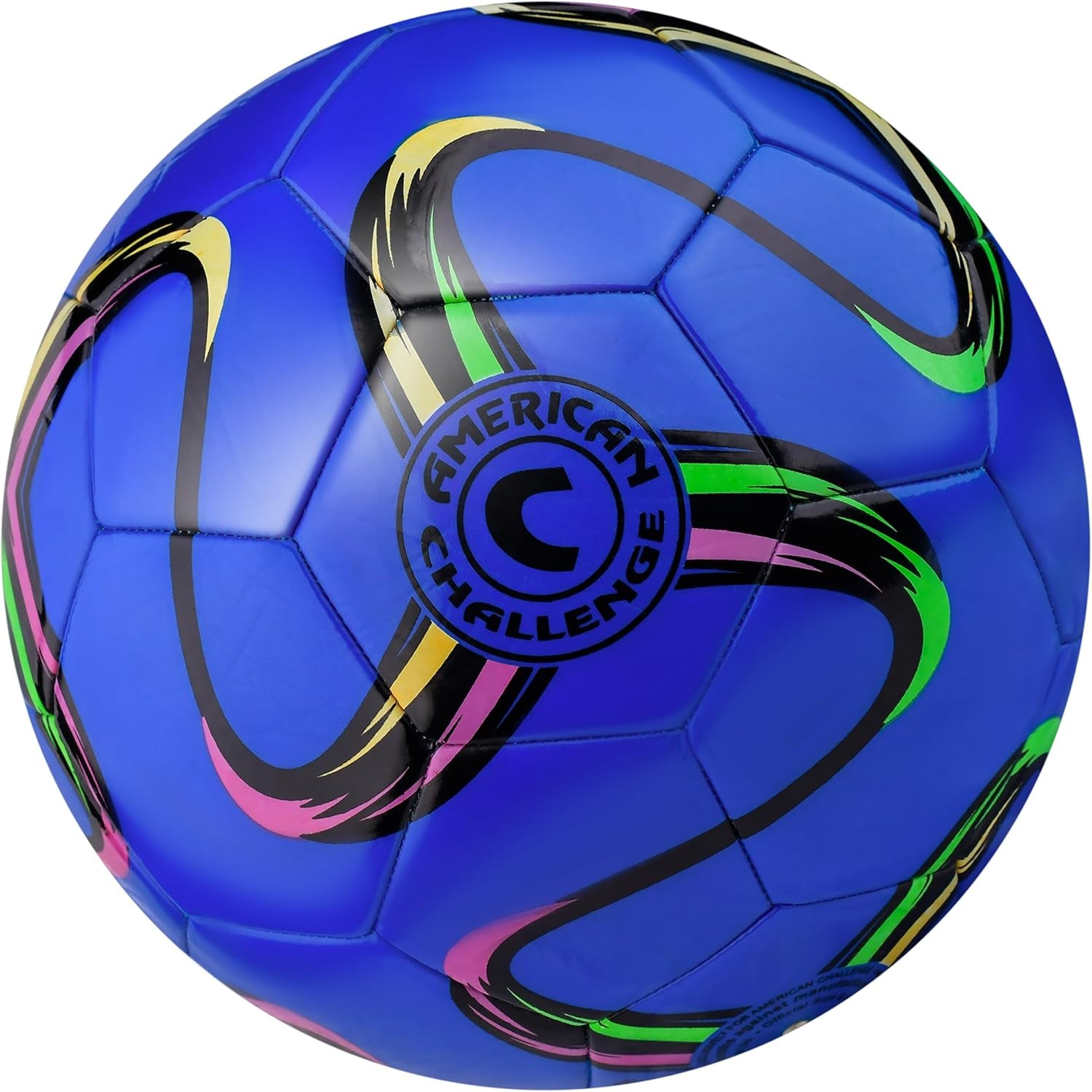 American Challenge Brasilia Soccer Ball - Premium Professional Training Ball for Grass Fields - Durable TPU, Perfect for Outdoor Practice & Match Play - Available in Sizes 2, 3, 4 & 5