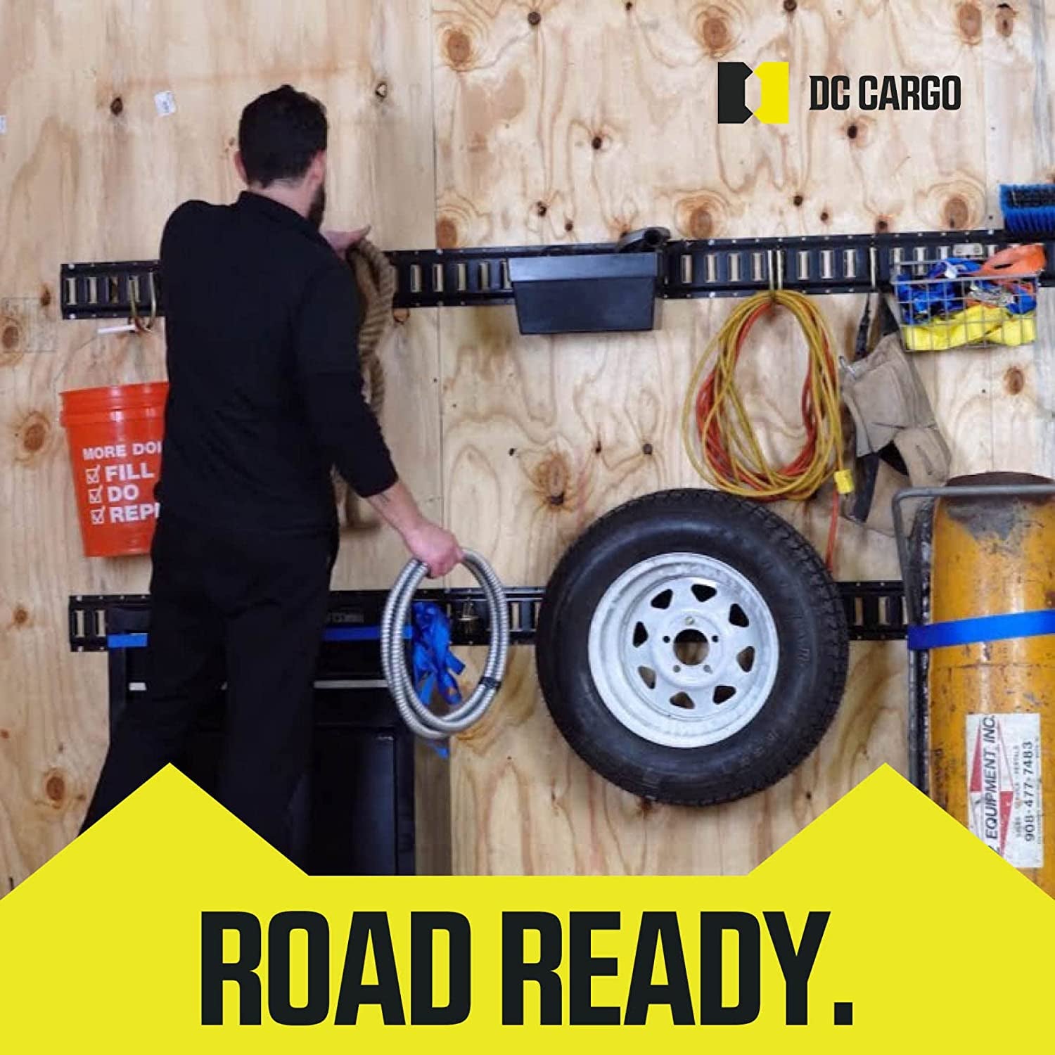 Heavy-Duty E-Track Retractable Ratchet Straps, 2" x 10', 4000 lbs Break Strength