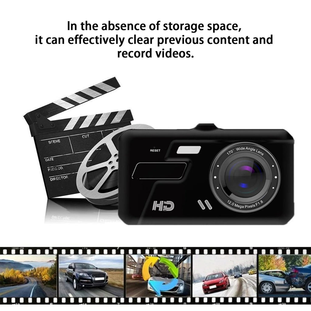 Dash Cam Front and Rear, Harpi Dash Camera for Cars, HD 1080P Backup Camera Driving Hitch Rear View Observation Systems