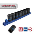 Hyper Tough 9-Piece 1/2-Inch Drive Metric Impact Socket Set (Mm)