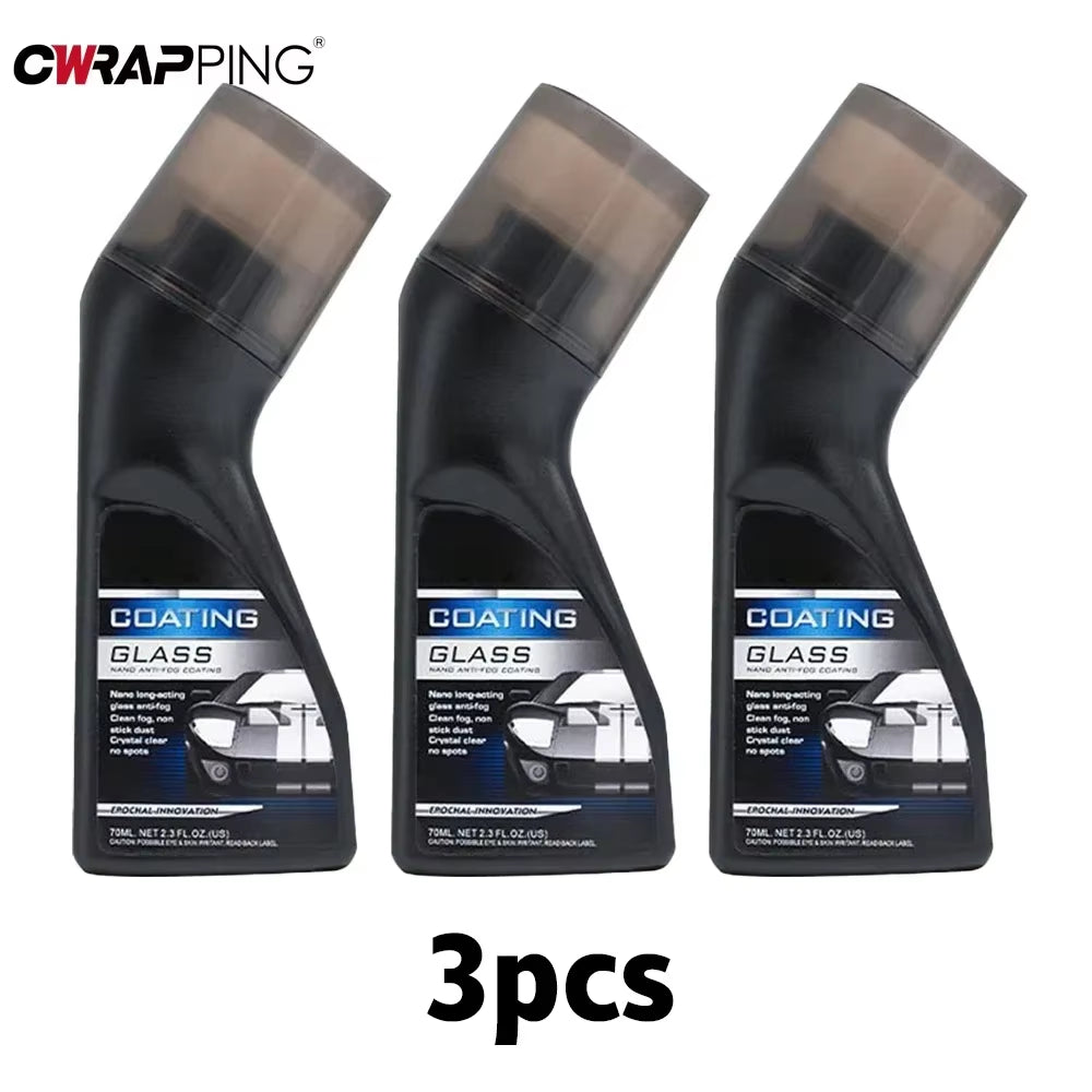 Windshield Anti-Fog Spray Cleaner and Membrane Coating for Automotive Glass and Mirrors