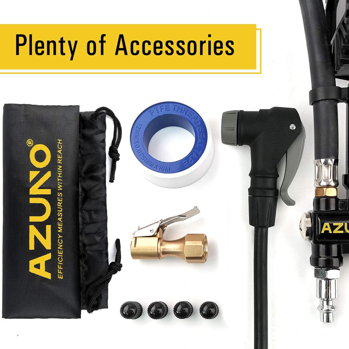 Bicycle Tire Inflator with Integrated Pressure Gauge for Presta and Schrader Valves