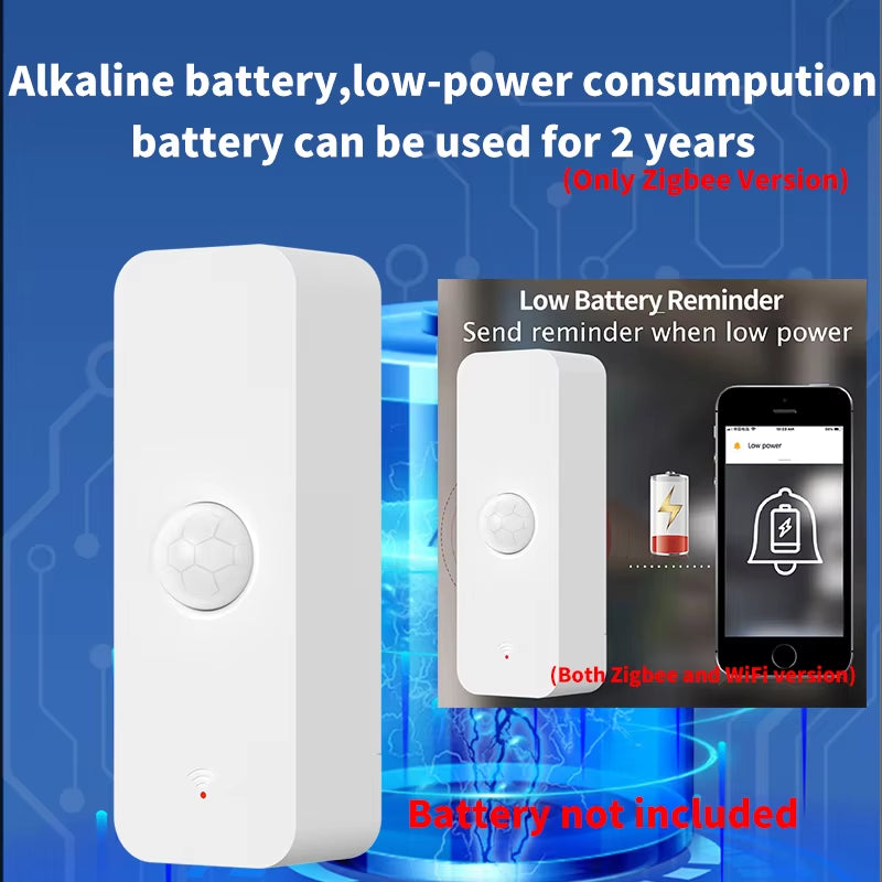 Tuya Wifi Zigbee PIR Motion Sensor Smart Home Human Body Infrared Detector Security Smart Life Works with Alexa Google Home