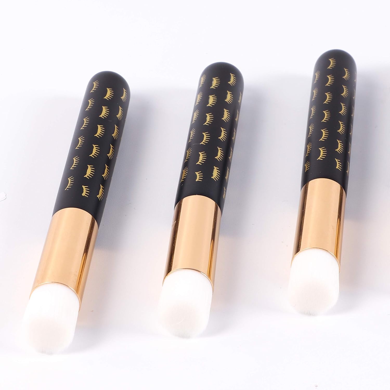 10 Pcs Adorable Black Lash Cleanser Brushes - Perfect for Eyelash Extensions & Blackhead Removal!