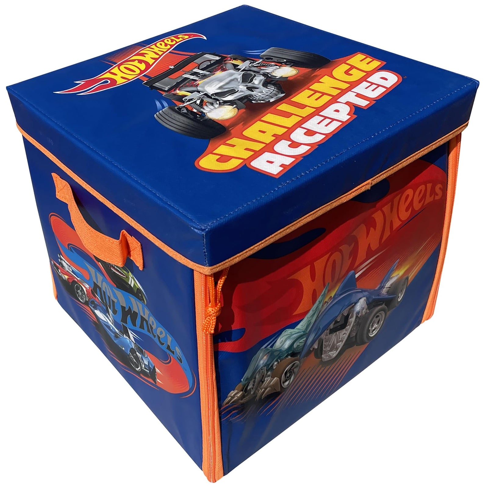 Hot Wheels Zipbin 300-Car Storage Cube and Playmat - Durable Toy Organizer