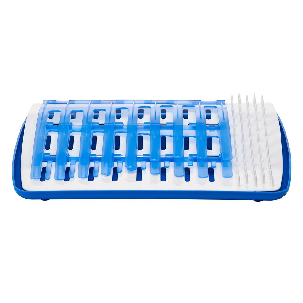 Dr. Brown'S Folding Baby Bottle Drying Rack for Easy Storage, Dry Baby Essentials, BPA Free, Blue