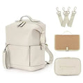 New Fashion Mommy Bag Pu Leather Diaper Backpack Bag with Changing Pad Baby Organizer Baby Nappy Bag Mummy Daddy Backpack