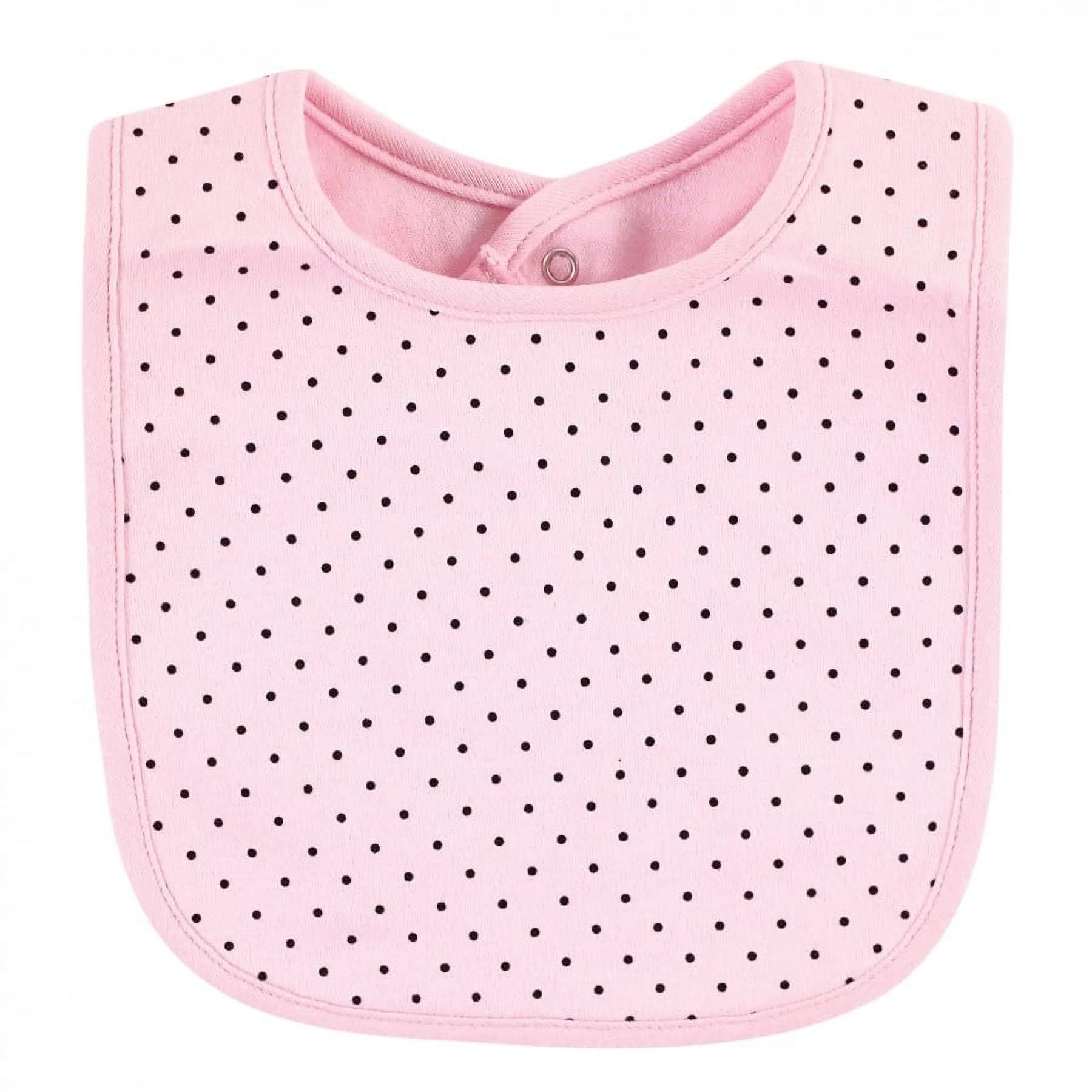 Hudson Baby Infant Girl Cotton Bib and Headband, Toile, 0-6 Months