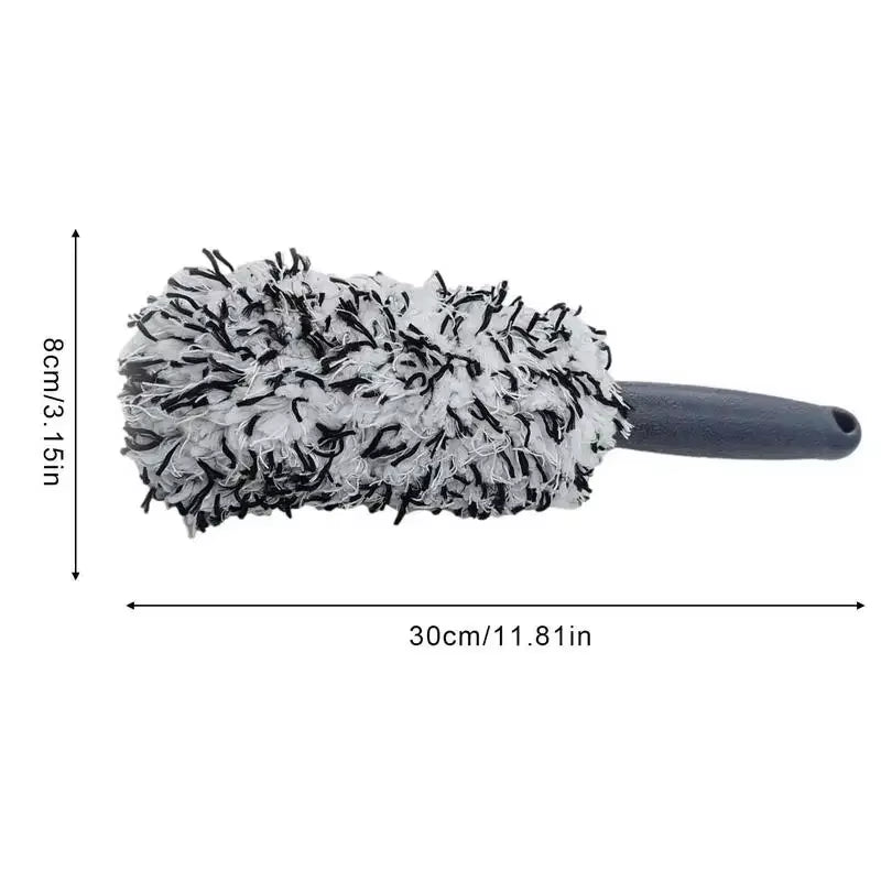 Super Plush Microfiber Tire Rim and Wheel Hub Cleaning Brush for Automotive Care