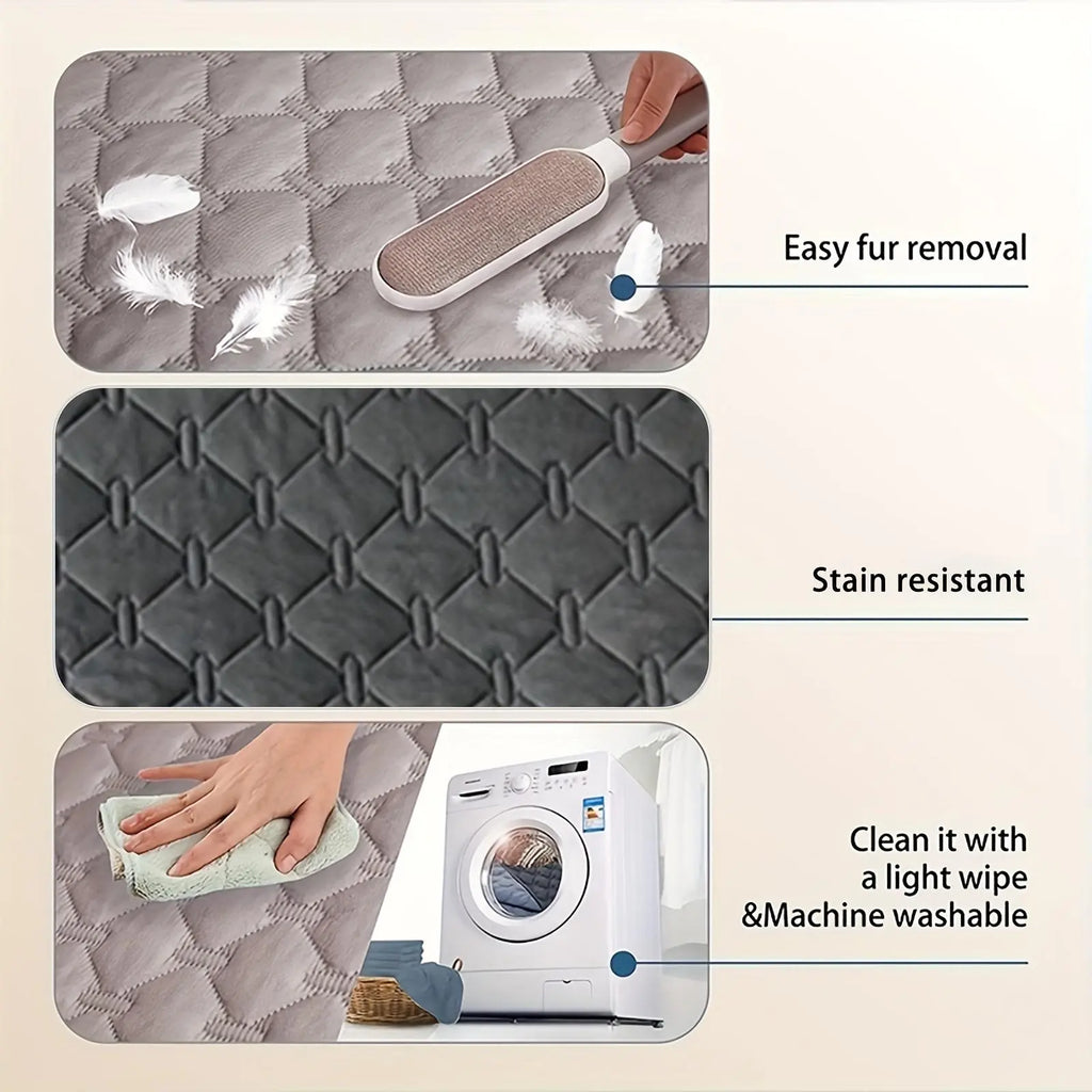 Double-Sided Waterproof Pet Bed Cover - 1 Count Pet Bed Protector for Dogs and Cats, Furniture Accessories, and Blankets