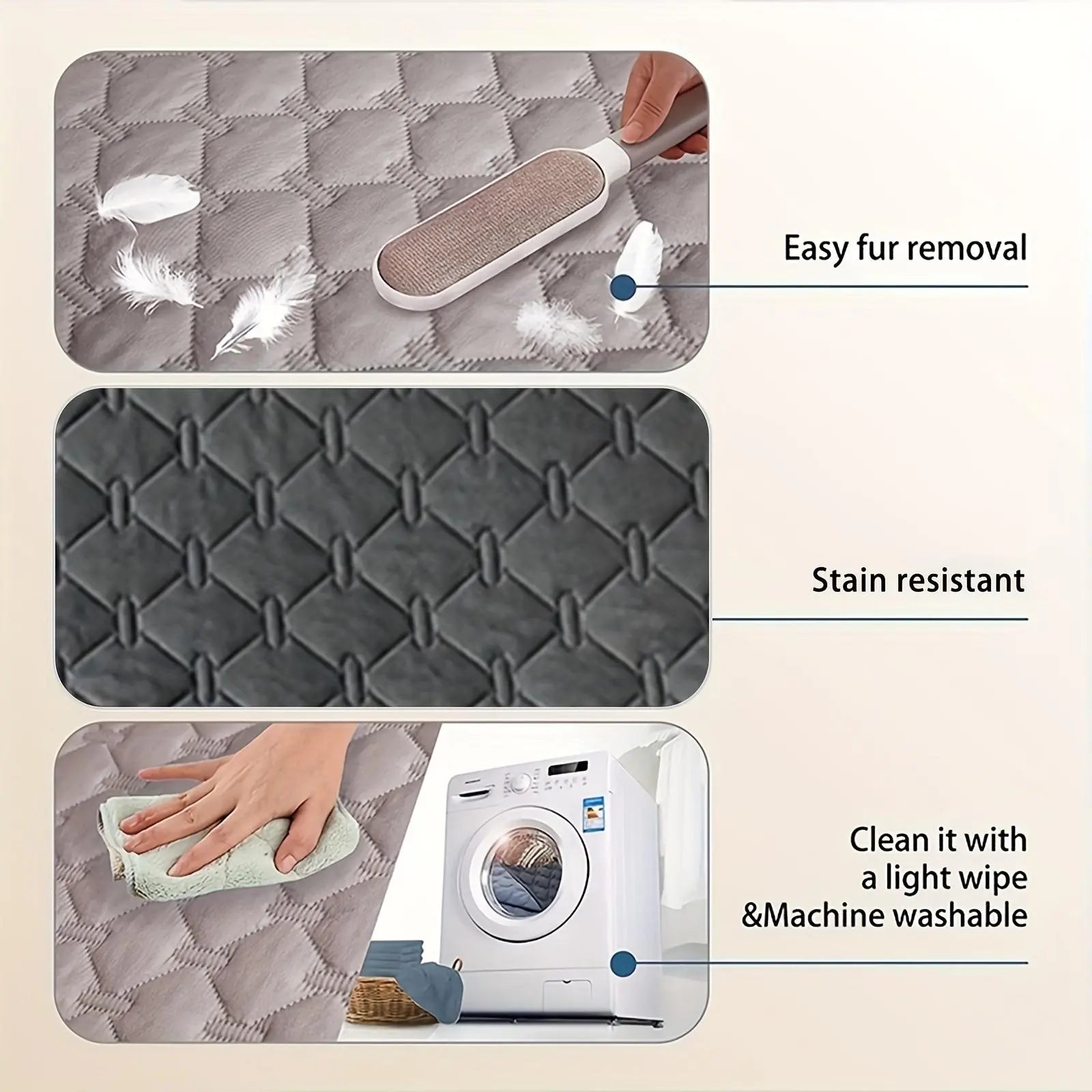 Double-Sided Waterproof Pet Bed Cover - 1 Count Pet Bed Protector for Dogs and Cats, Furniture Accessories, and Blankets
