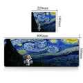 Van Gogh-Inspired Large Non-Slip Mouse Pad for PC Gamers - XXL Gaming Desk Mat and Keyboard Accessory