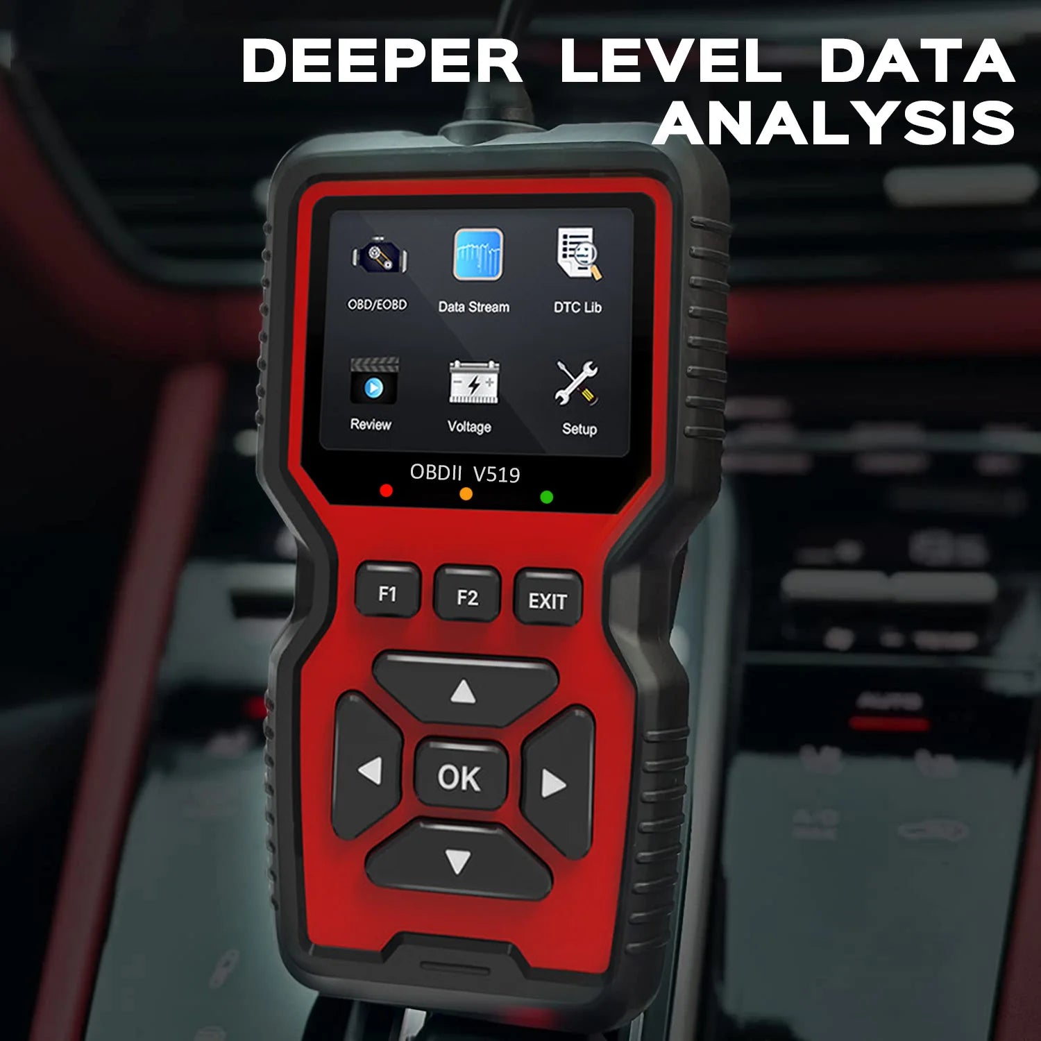 Enhanced OBD2 Scanner Vehicle Code Reader Check Engine Light Fault Reader Diagnostic Scan Tool Automotive OBD II Scanner