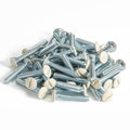 Light Almond Oval Head Milled Slot Wall Plate Screws - 3/4" Long, 6-32 Thread, 50 Pack