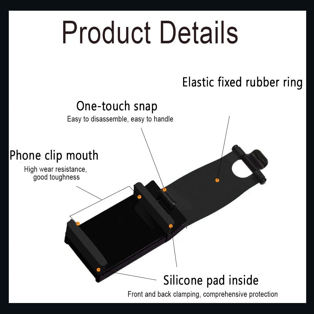 HAOBO Adjustable Car Phone Holder - Universal Hands-Free Steering Wheel Mount for All Smartphones (Black)