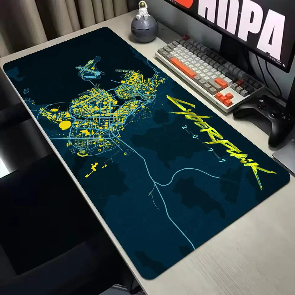 Cyberpunk 2077 Gaming Mousepad - XXL Desk Mat for Enhanced Gaming Experience