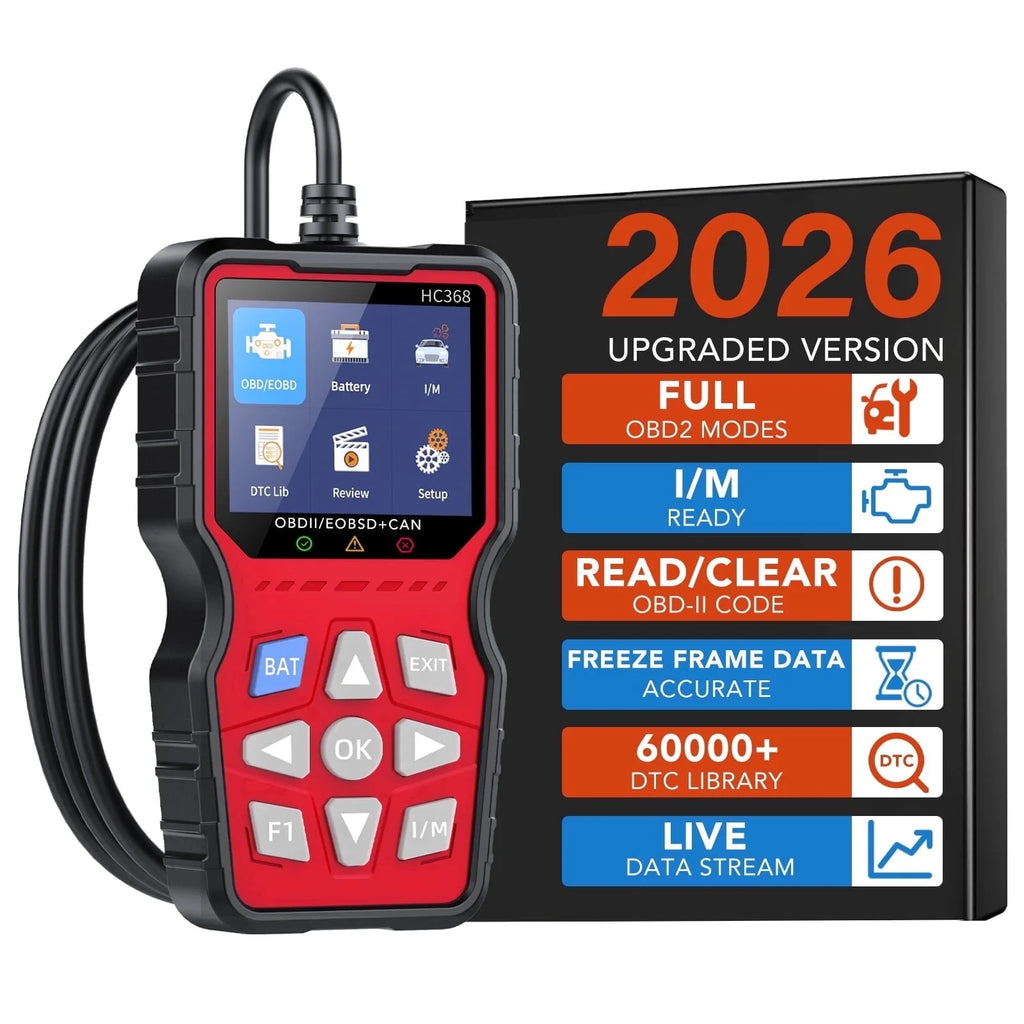 OBD2 Scanner Diagnostic Tool, Check Engine Code Reader & Car Scanner, Mode 6 Mode 8 & I/M Readiness for Smog Check, Battery Test & EPB/SAS Reset, Auto Diagnostic Scan Tool for All OBDII Cars 1996+