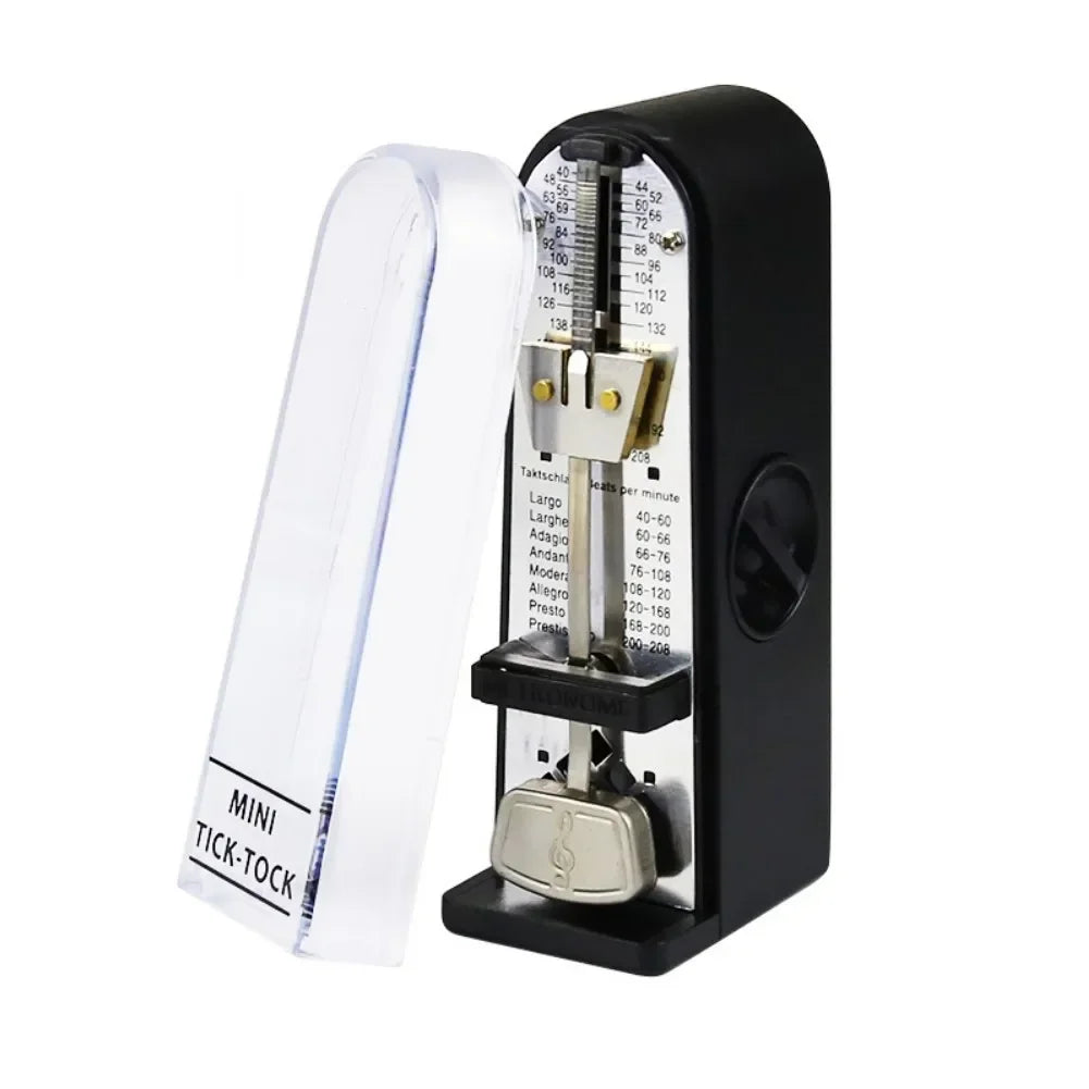 New Universal Mechanical Metronome Portable Mini Metronome for Piano Guitar Violinukulele Bell Ring Rhythm Pendulum Metronome