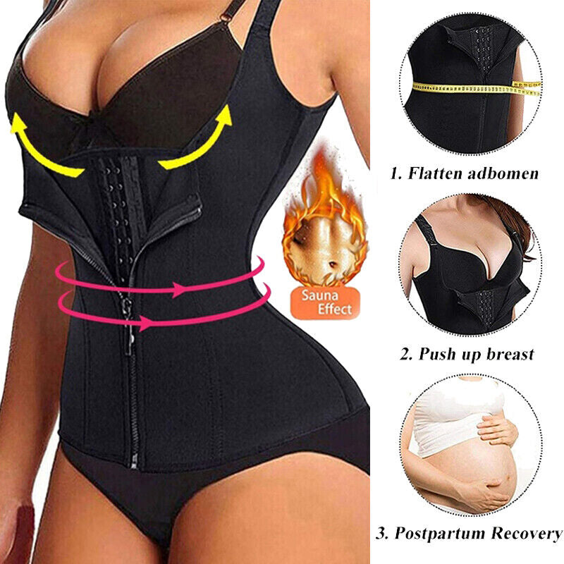Women's Shapewear Waist Trainer Slimming Vest for Enhanced Belly Control and Body Shaping