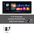 K2 Pro 11.3" Car DVR 4K Camera Wireless Carplay Android Auto Ai Screen Dash Cam Dual Len Video Recorder GPS Navigation Dashboard