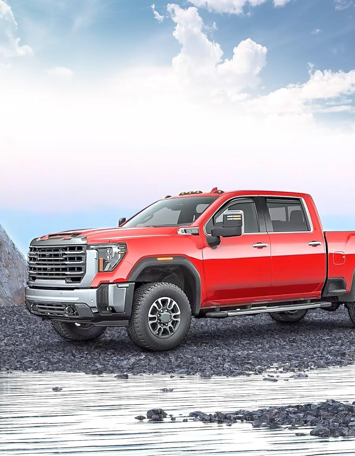 In-Channel Rain Guards for Chevy Silverado/GMC Sierra 2500HD 35