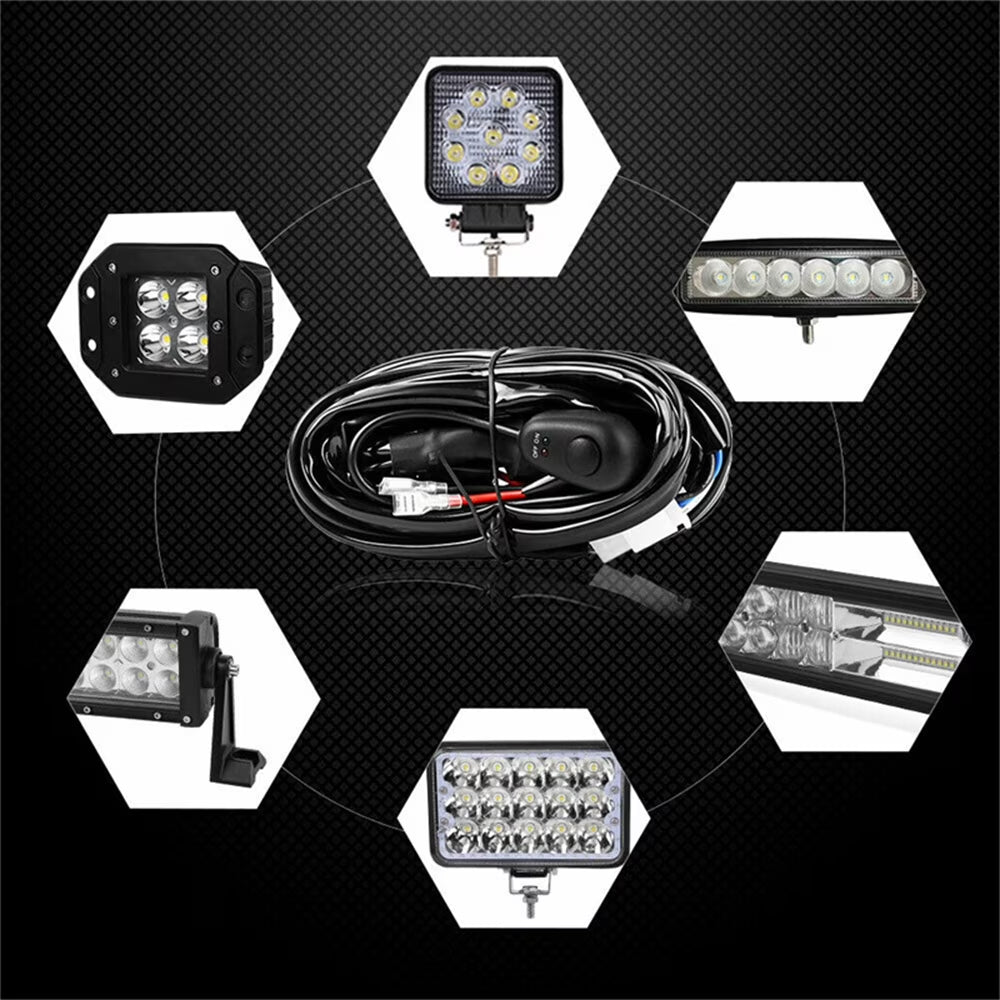 22" 288W Spot Flood LED Light Bar for Trucks SUV+2×4" Combo Beam Pods Fog Lights with Harness Kit