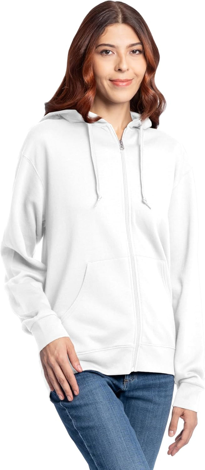 Fruit of the Loom Eversoft Fleece Full Zip Hoodie Sweatshirt