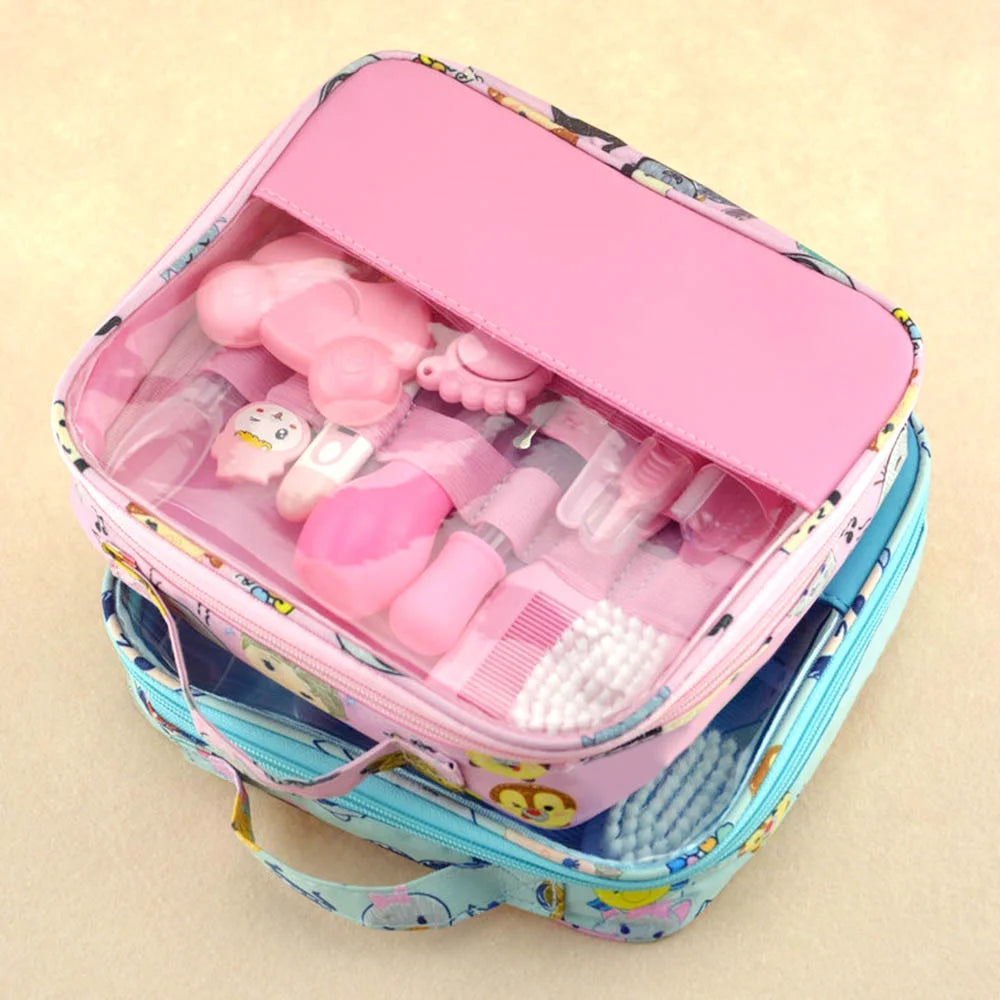 Baby Healthcare Nursery Care Kit Toddler Nail Clippers Medicine Dispenser Infant Comb Brush Baby Registry Gift