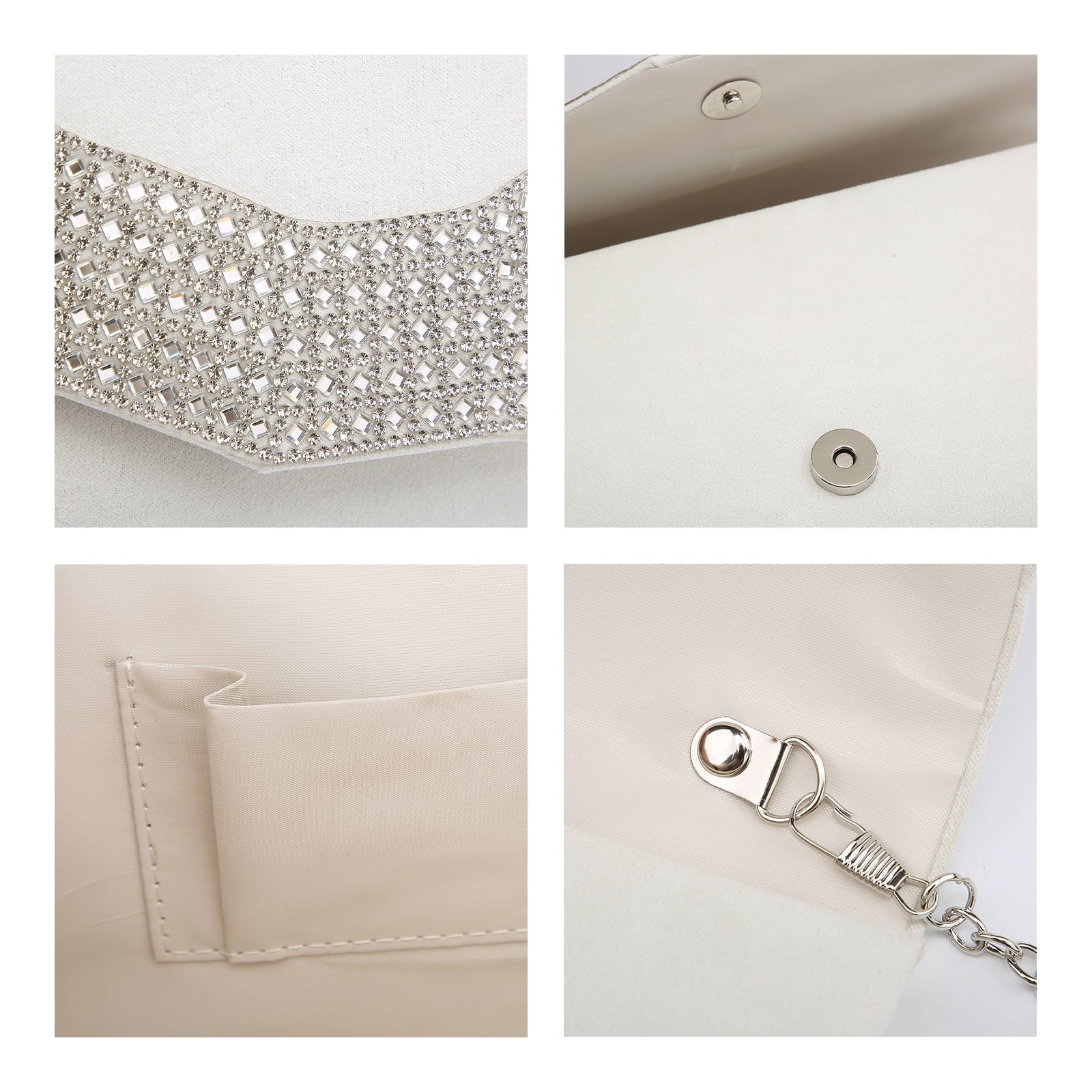 Dasein Women'S Evening Bags Formal Party Clutches Wedding Purses Cocktail Prom Handbags