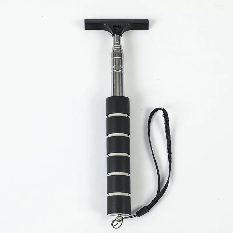 Telescopic Car Rearview Mirror Wiper and Auto Glass Cleaning Tool with Scraper and Handle